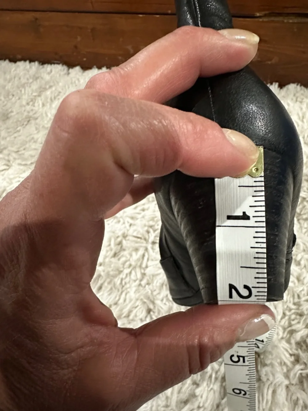 Gabor Black Leather Mid-Calf Heeled Boot with Side Zip Sz 37 - Picture 15 of 17